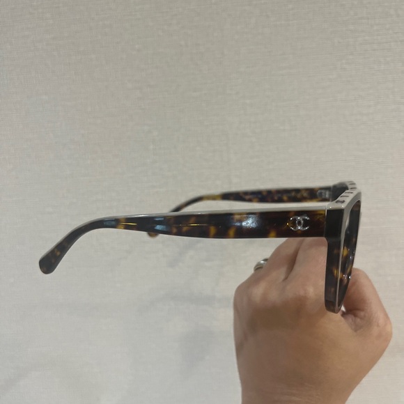 Frame Authentic CHANEL CH5414 Tortoise/Brown Gradient Lens Made In Italy - Picture 2 of 11